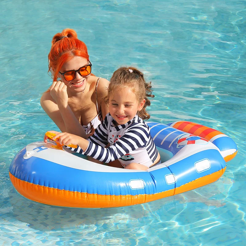 Pool Boat Toys for Kids Boat Shape Pool Float Kids Inflatable Boat Pool Floats Water Toys