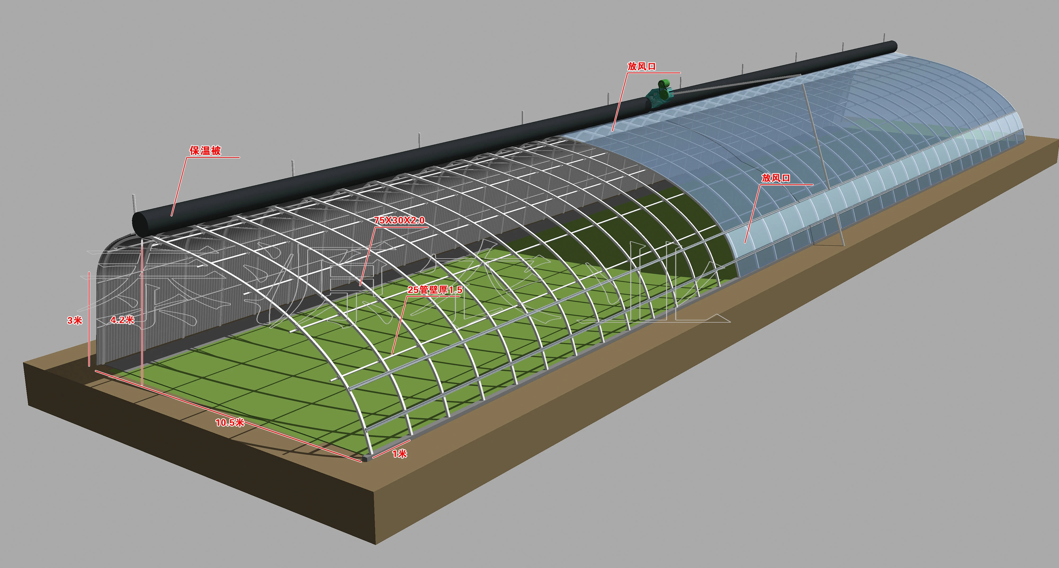 Winter Solar Greenhouse Kits Transparent Film Large Heavy Duty Greenhouse Glass Vegetable Fruits Flowers Large Green House 3-10m