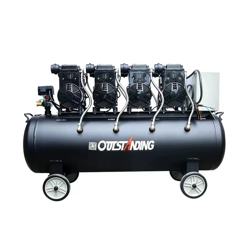 Горячая Распродажа, бесшумный воздушный компрессор большой мощности без масла с медной проволокой