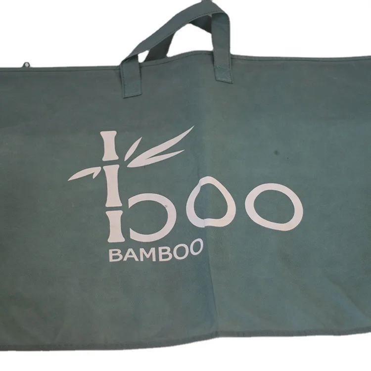 Customized LOGO wholesale non woven fabric zipper pillow bedding packaging bag