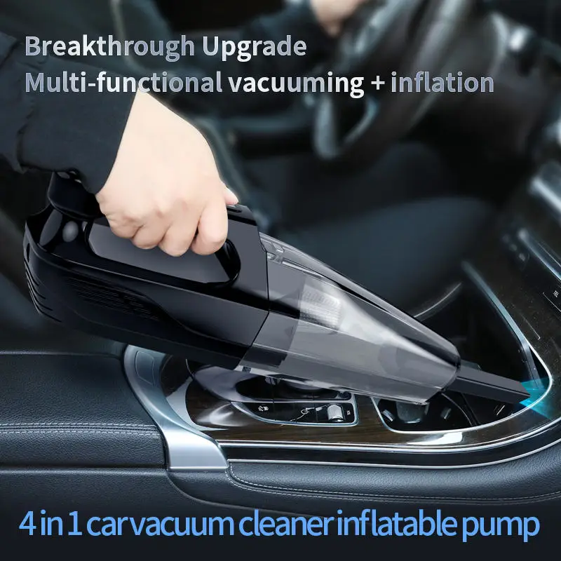4 In 1 New Super Powerful Car Portable Air Pump Four-In-One Wireless Cordless Handheld Vacuum Cleaner For Home Car