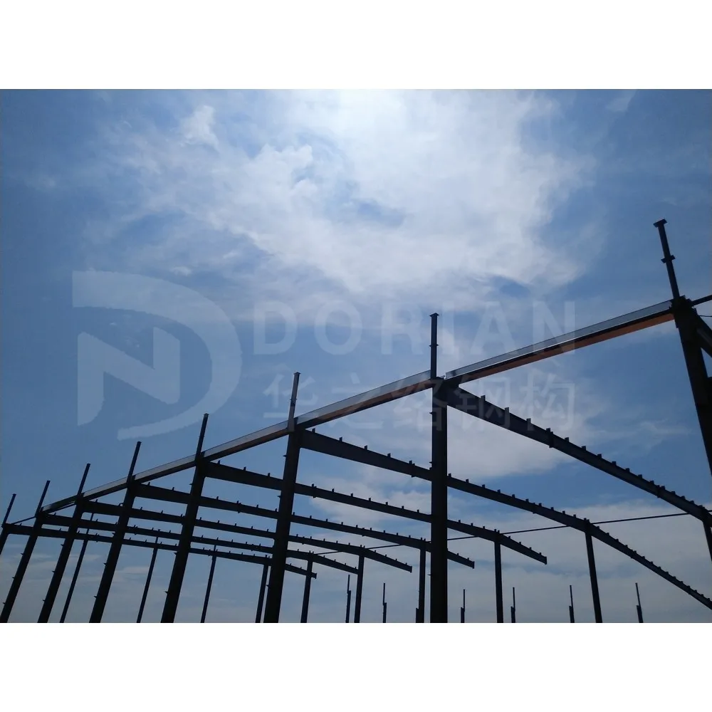 80x100 Cheap Metal Workshop Building Industrial Steel Structure Warehouse With Gutters