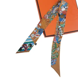 100% Silk Hair Scarf Silk Neck scarf