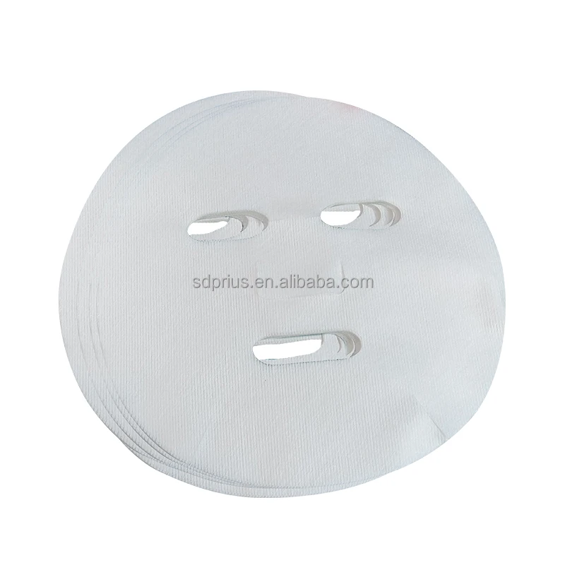 45gsm DuPont plain pattern tencel facial mask sheet skin care cupro facial mask sheet organic non woven facial mask