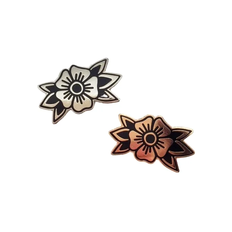Top Quality Custom Spinner Lapel Pins Copper Plating Custom Hard Enamel Pins with Glitter