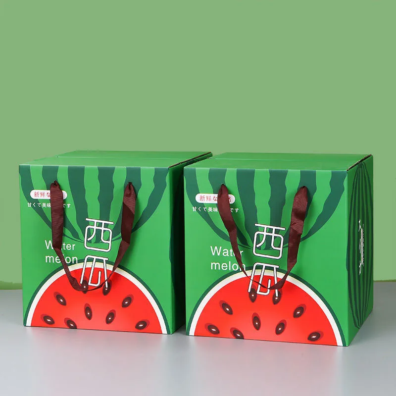 Hot Selling Watermelon Packaging Gift Carton Watermelon Packaging Gift Box Fruit Box Watermelon Packaging Carton Gift Box 1139