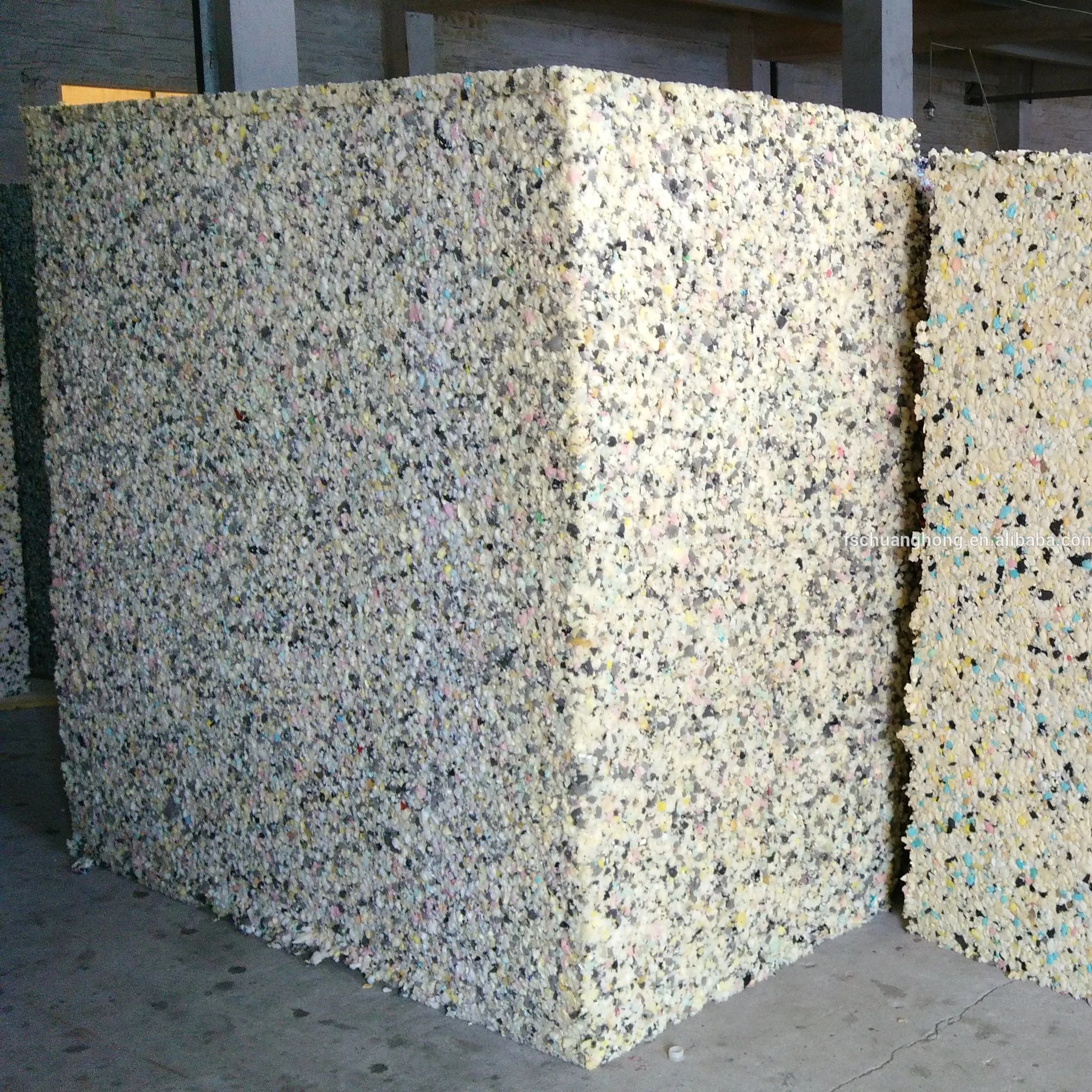 Rebond foam sheet compressed cellulose scrap sponge