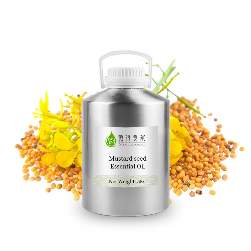 
100% Pure Vegan Cold Pressed Mustard Seed Essential Oil For Hair in Factory Price 
