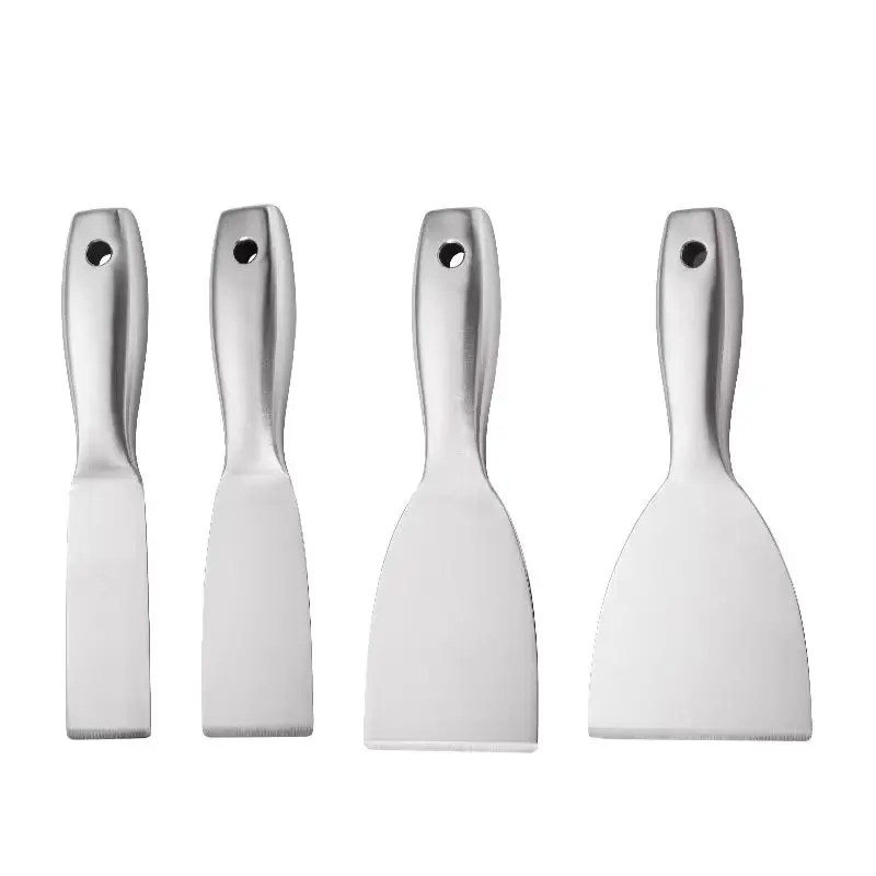 Yangjiang  professional all stainless steel joint soft putty knife scraper filling knife for cutting cake cheese & creaming
