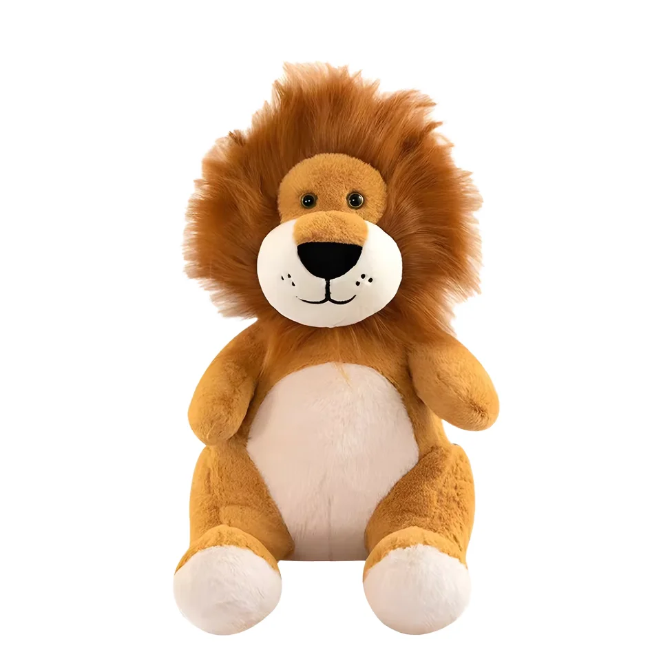 Songshan Toys Custom Simulation Kawaii Forest Big Stuffed Animals Lion Toy Soft Cartoon Cute Lion Plush Toys for Kids