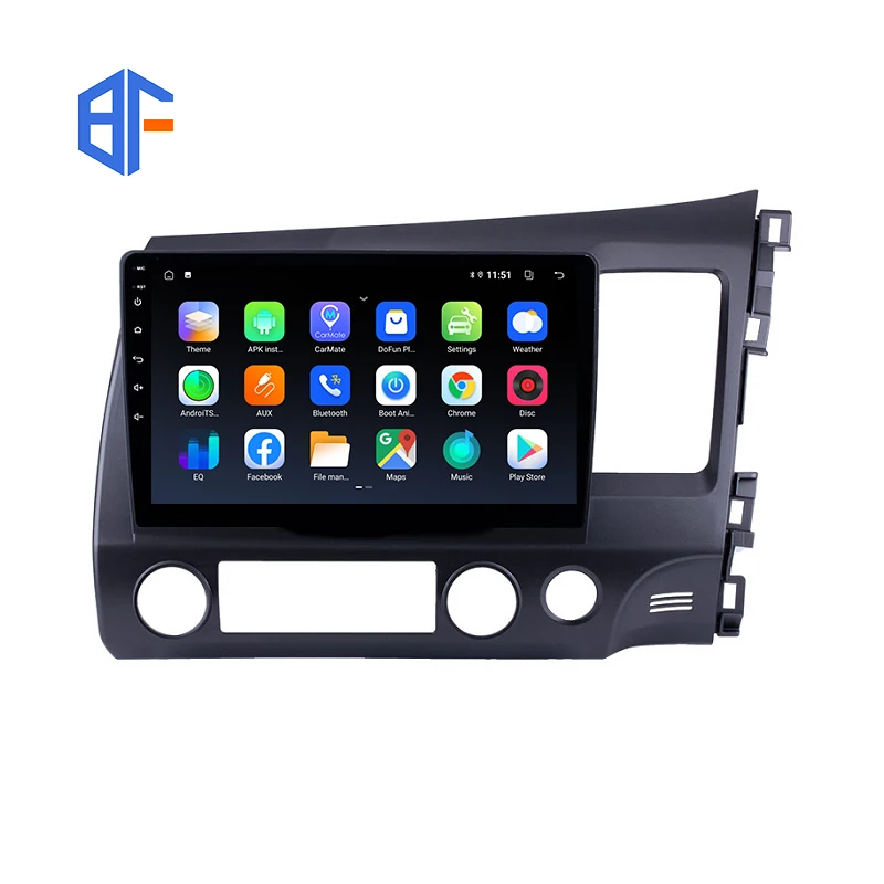 Android 10 Touch Screen 2 Din 10 inch Car Player for Honda CIVIC 2006-2011 RHD Car Radio WIFI BT GPS FM Car Head Unit
