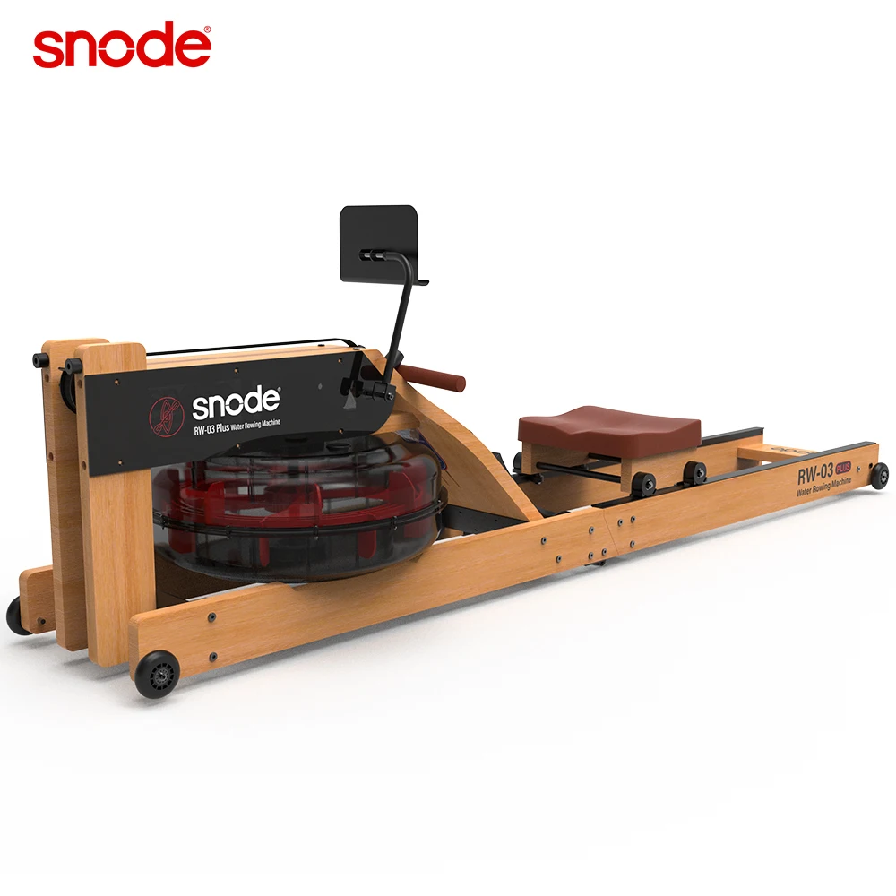 Snode rw03 Natural Wood Rowing Machine Water Rower New Max Fitness Gym Equipment Rowing Machine
