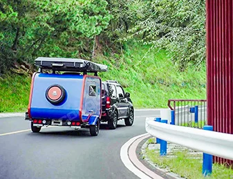 Mini Lightweight Teardrop Camper Trailer Easy to Tow  for Outdoor Camping Sleeps 2