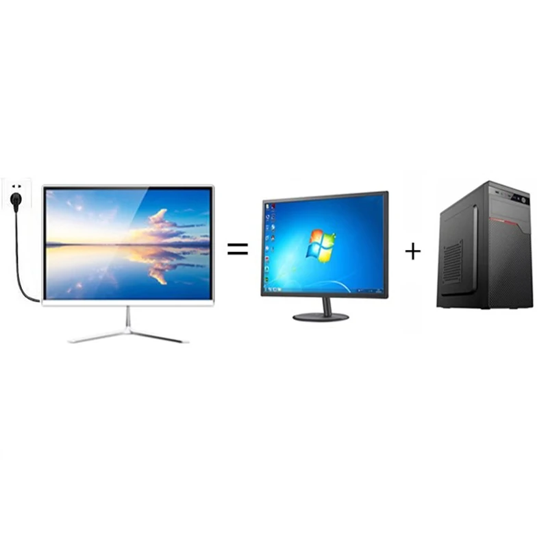 Factory New Design 24 inch All In One Barebone PC all in one desktop computer i7 16GB video card pc gaming monoblock computers