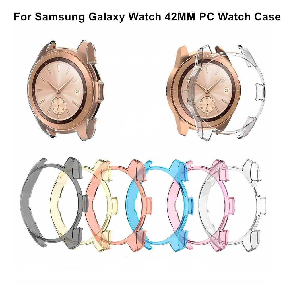 Customized Logo Luxury Rugged Silicone Soft TPU Protective Shell PC Watch Case for Samsung Galaxy Watch 42MM 46MM S3 Frontier