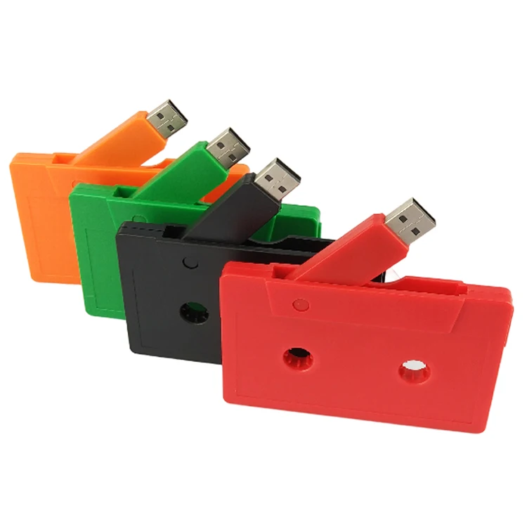 High Quality Gift Memorias Pen Drive With Your LOGO Magnetic Tape Pendrive 32GB 4GB 2GB 8GB 16GB Cassette Tape Usb Flash Drive