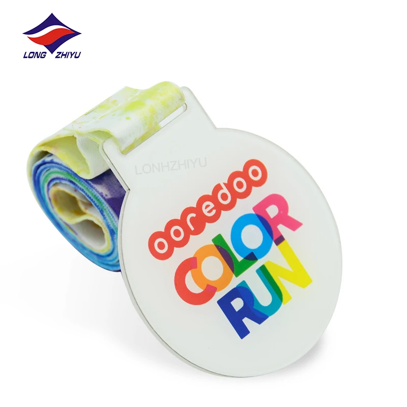 Longzhiyu 15 Years Manufacturer Custom Coin Medals Acrylic Printing Marathon Souvenir Medals Professional producer for medals