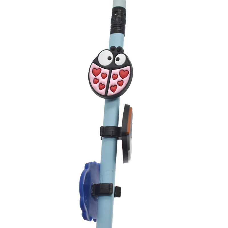 Рекламный подарок, милый мультяшный карандаш, красивый 2d пластиковый мягкий ПВХ карандаш, декоративная ручка