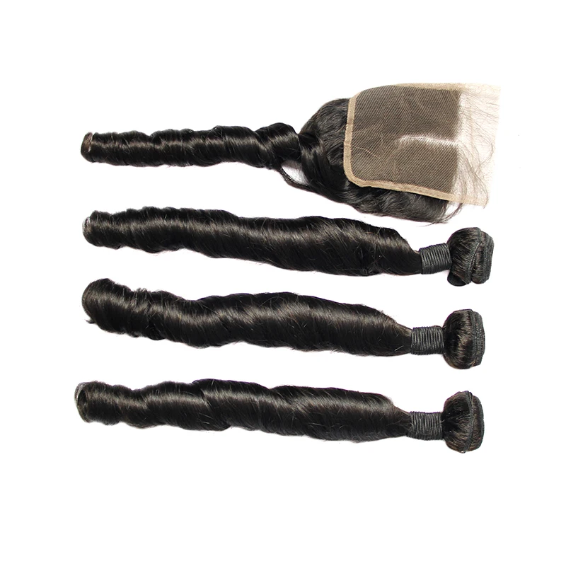 
Super soft and smooth fumi 100% human hair brazilian, unprocessed cuticle aligned virgin spring curl hair 