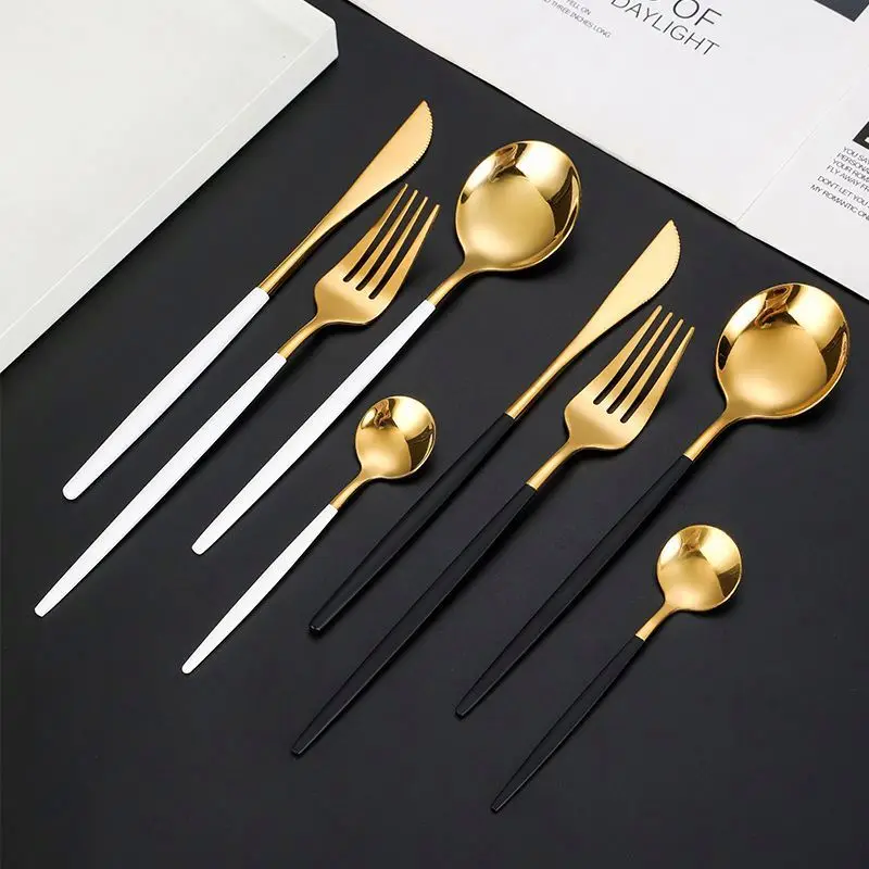 Stainless Steel Flatware Western Tableware Classic Dinner Knife Spoon Fork Restaurant Dining