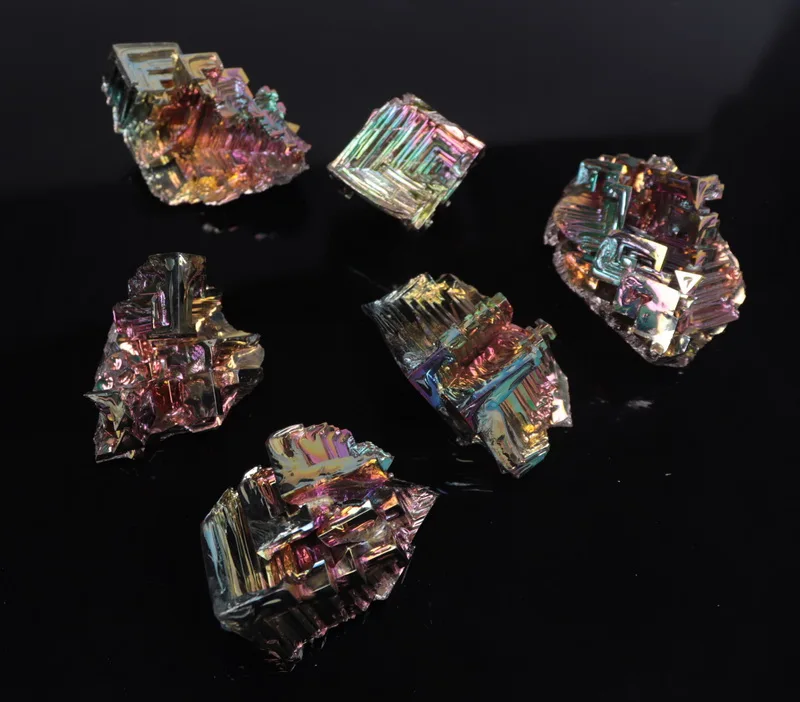 bulk wholesale natural raw bismuth rough crystal rock stones for home decoration
