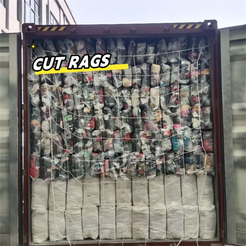 0-400kg Package White Printed T Shirt Cutting Recycled Shop Cleaning Cloth Used T Shirt Rags Cotton Waste Cleaning Rags