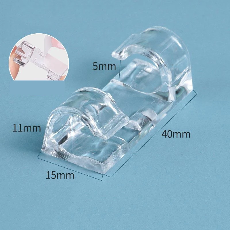 Plastic Wire Mounting Storage Holder Cable Clamp Self-Adhesive Cord Manager Wire Fixing Buckle Clip