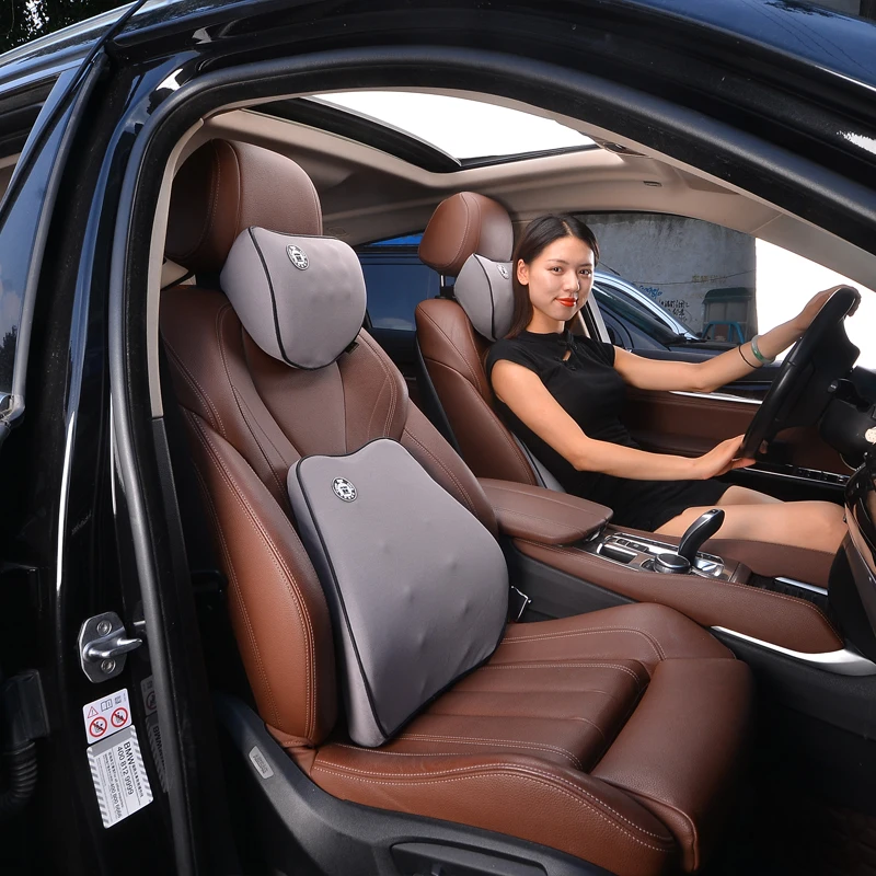 Подголовник автомобильного сиденья, модная Подушка с эффектом памяти, подушка для поддержки головы и шеи, подушка для поддержки поясницы автомобильного сиденья, подушка для поддержки шеи, модная подушка