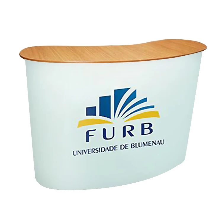 Portable exhibition trade show pop up advertising promo table counter display