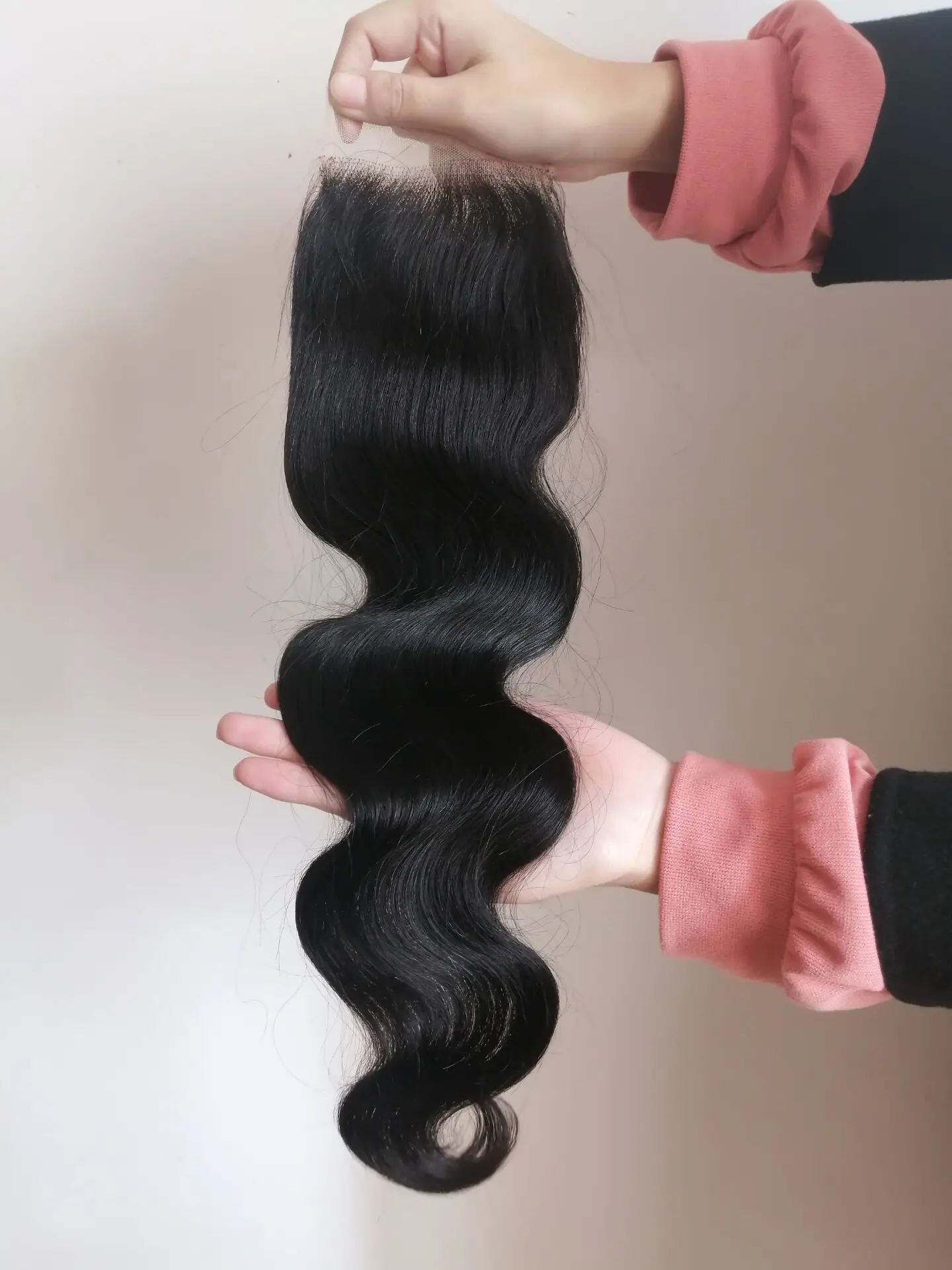 EB Virgin Brazilian Remy Human Hair 4x4 Thin Skin Invisible Lace Frontal Closure Swiss Lace Frontal Transparent HD Product