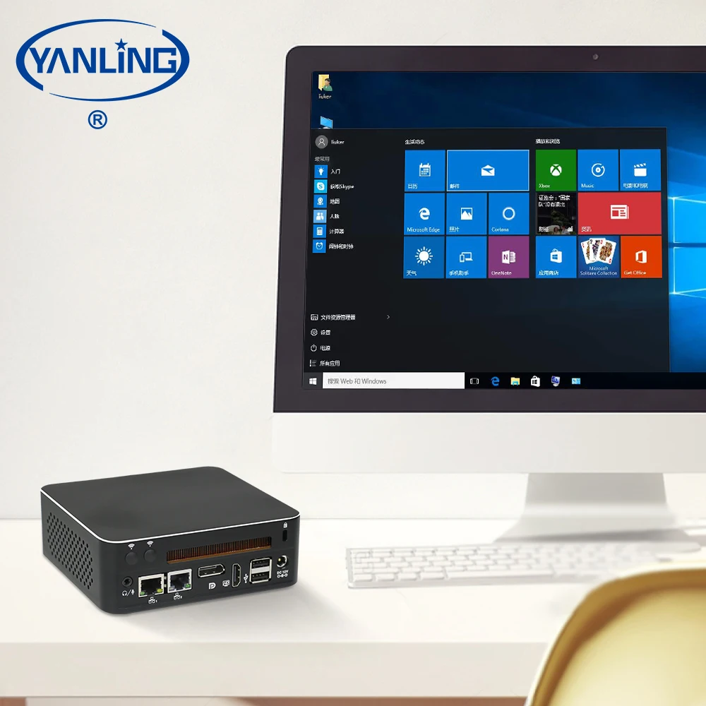 Newest 8th gen fan mini pc Intel core i5 8250u dual lan nano itx motherboard 3g function desktop computer