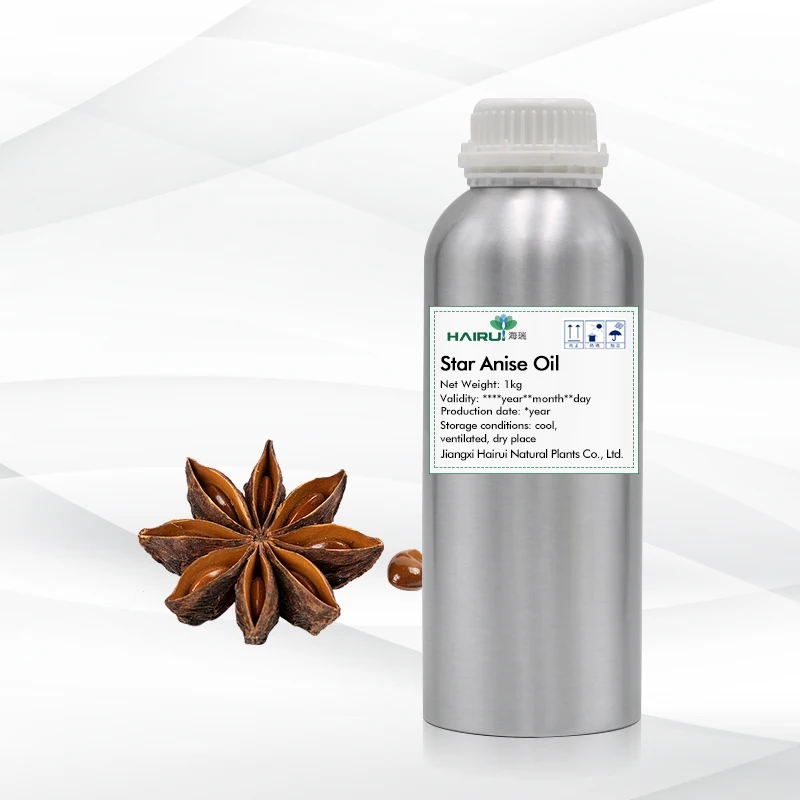 Wholesale bulk aniseed oil free sample star anise oil private label pure natural organic star anise essential oil for perfume