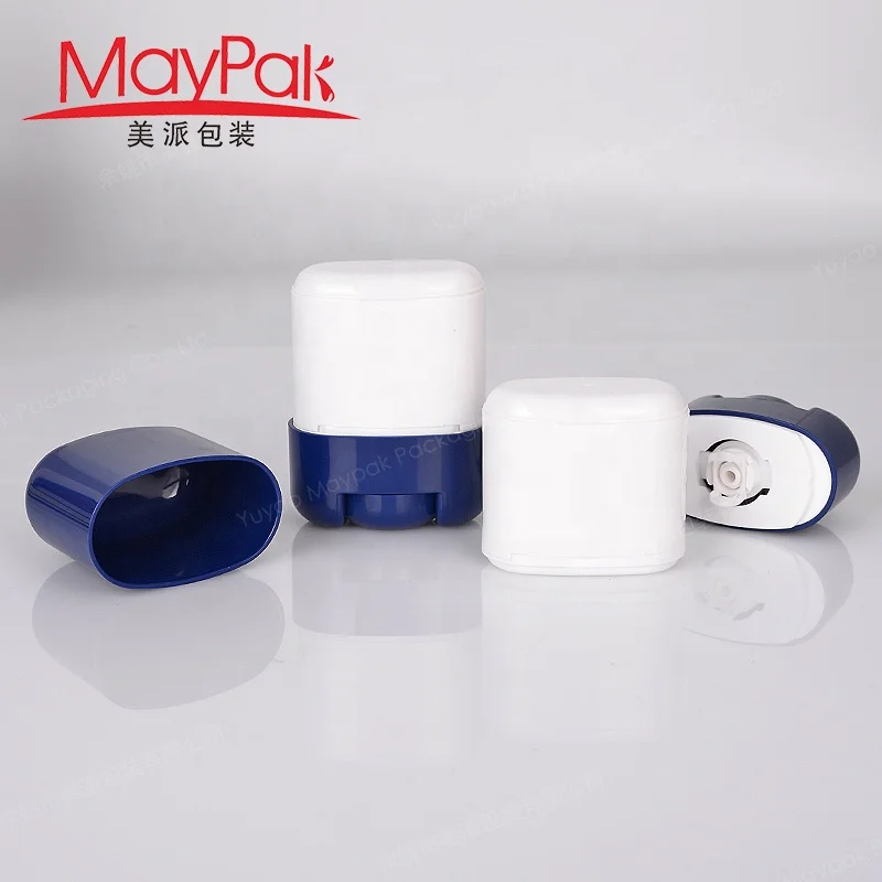 Eco 35g 35ml Natural Plastic PCR Oval Deodor Tube Empty ABS PP Women Refill Deodorant Stick Container For Cream Deo Packaging