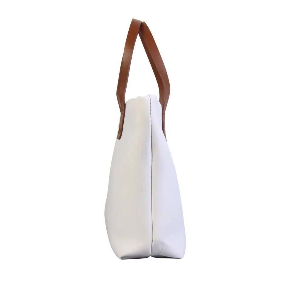 High quality sublimation blank neoprene large shopping tote bag custom waterproof handbag