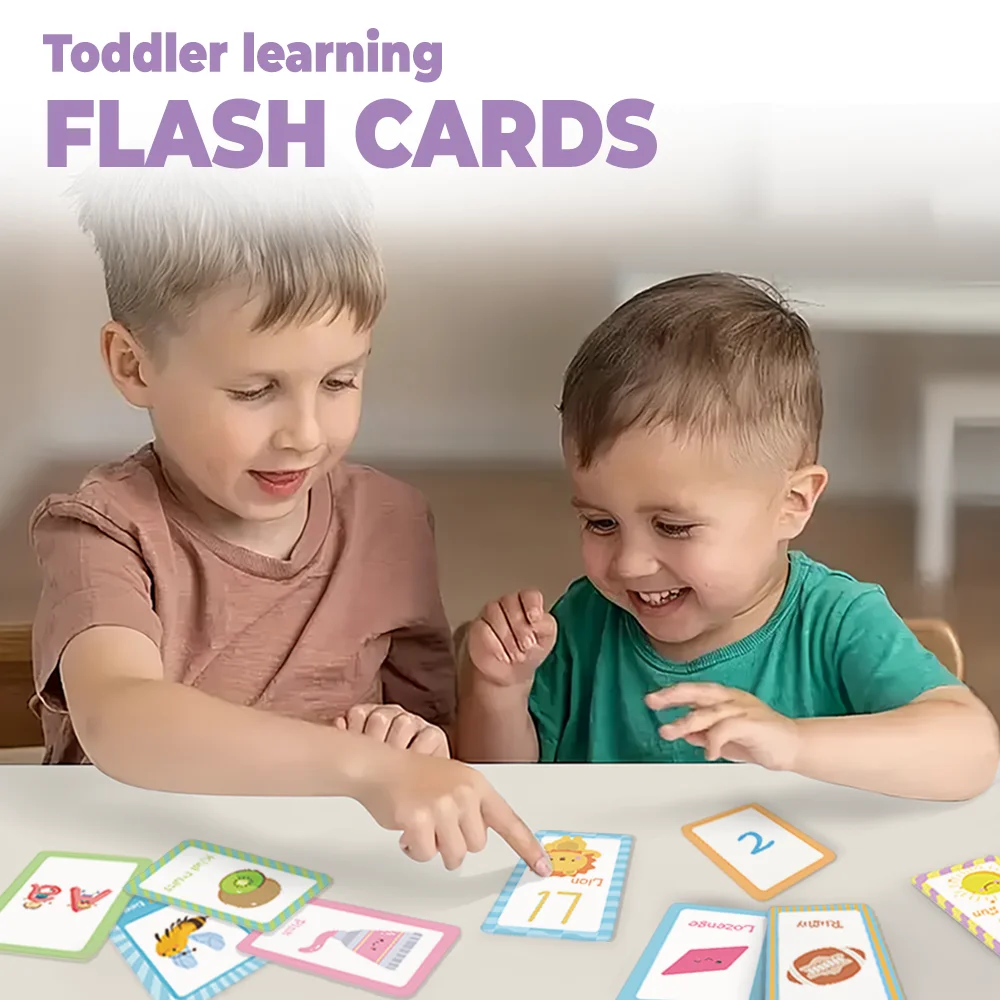 Factory Custom design Flash Cards Game Kid Educational Cards printing educational learning flash memory card for kids