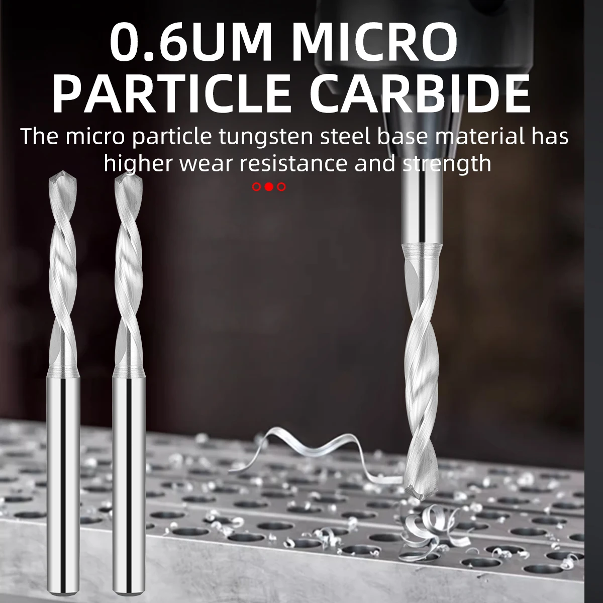 Alloy Twist Left Drill Bits with  Fixed Shank Carbide Tungsten Steel for Metal Drilling