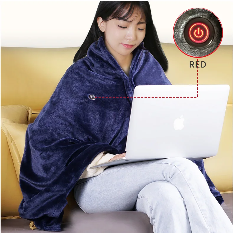 Super Cozy Flannel 3 Heating Levels 8 Timer Settings Heated Blanket Electric Blanket Throw Couverture chauffante electrique
