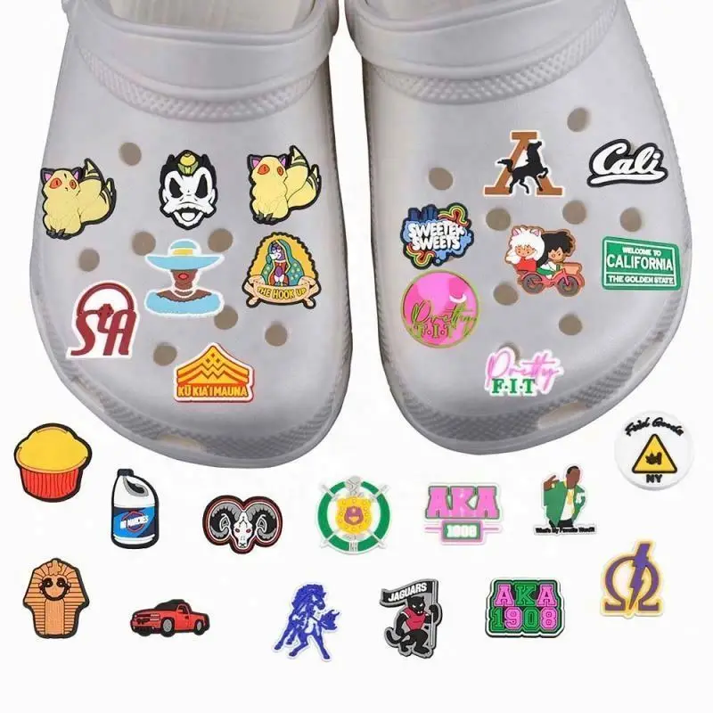 Summer sandals charms black girl magic soft PVC shoes charm For crks Clog BGM lady accessories cheap custom