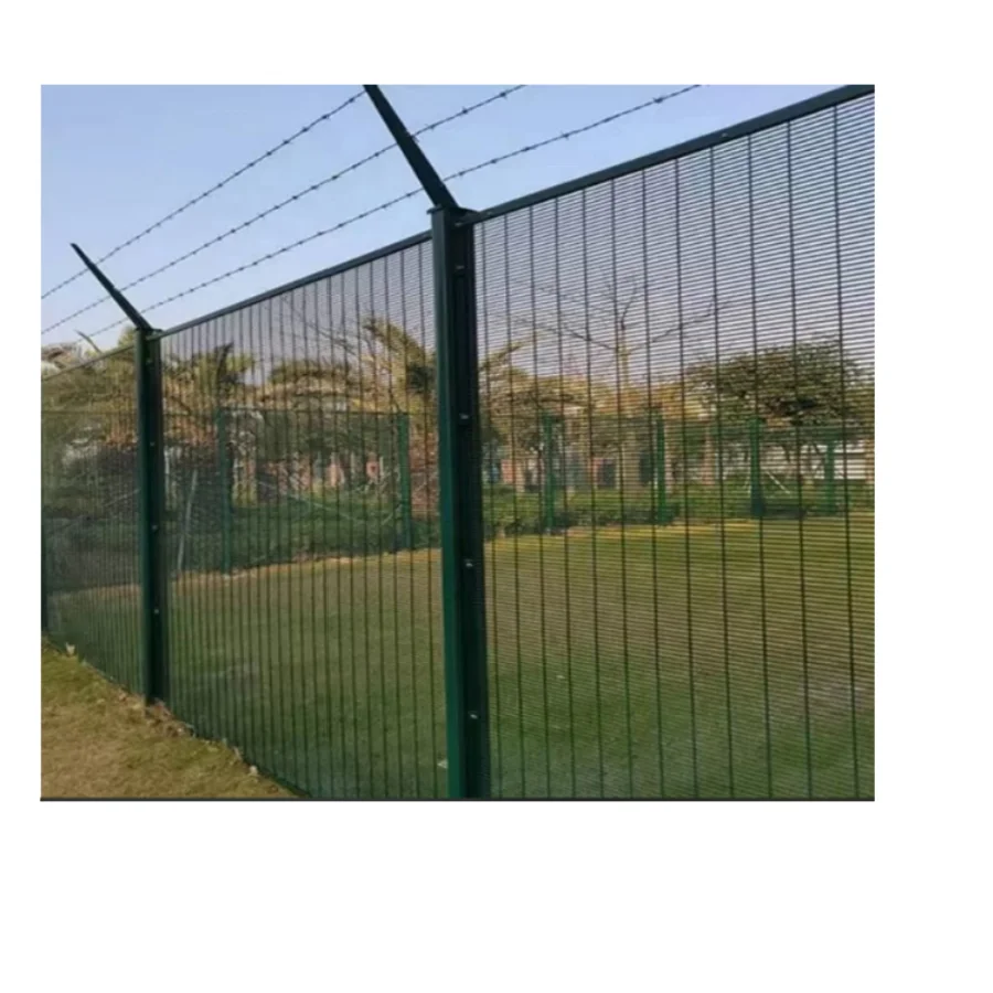 Outdoor Boundary Wall Designs Galvanized Steel Security Fencing 358 Anti Climb Fence Panels