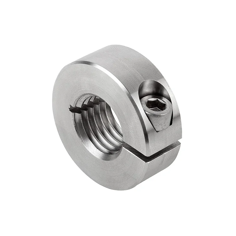 Aluminum Stainless Steel Shaft Collar Double Split Shaft Collar Clamping Shaft Collar with M5 Set Screw