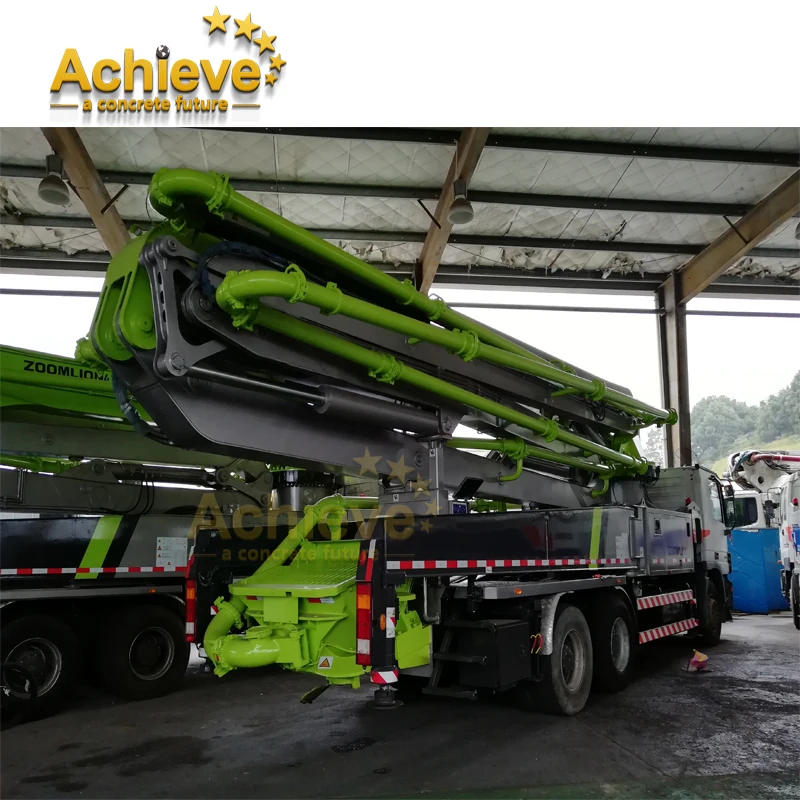 Chinese Concrete Mounted-Truck Pump 48M Concrete Pumps Mixer Truck For Sale ZLJ5419THB