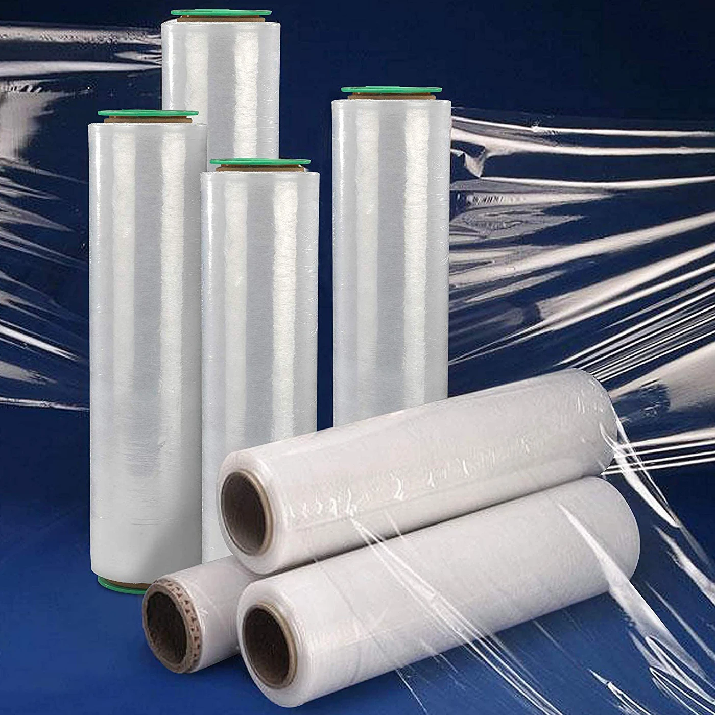 Water Proof Pallet PE Shrink Wrap Stretch Film Wrapping Plastic Plastic Packaging OEM Transparent Blow Molding Moisture Proof