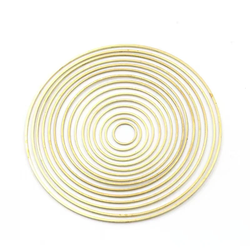 Teпрогноз DIY домашний декор детский мобильный макраме товары для проектов ручная работа кольца Золотое металлическое кольцо для ловцов снов венки