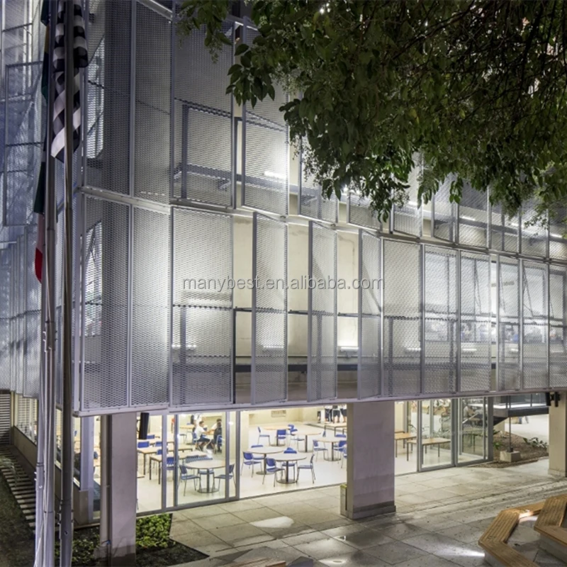 Modern Design Aluminum Wire Mesh Expanded Metal for Villa Wall and Ceiling Decoration Aluminum Alloy Material