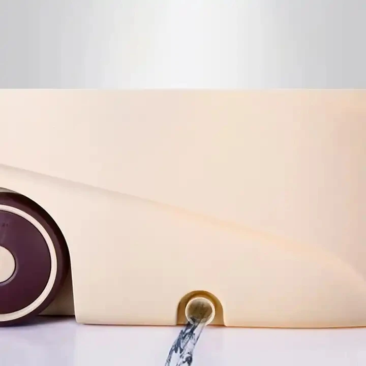 New Design Stainless Steel Telescopic Bathroom floor Wet Dry Handle 360 Rotating Magic Mop Bucket With Wheels