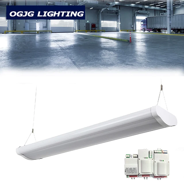 OGJG 80W 120W 240W workshop lounge hanging dimming led 8ft light fixture 8 foot linear high bay