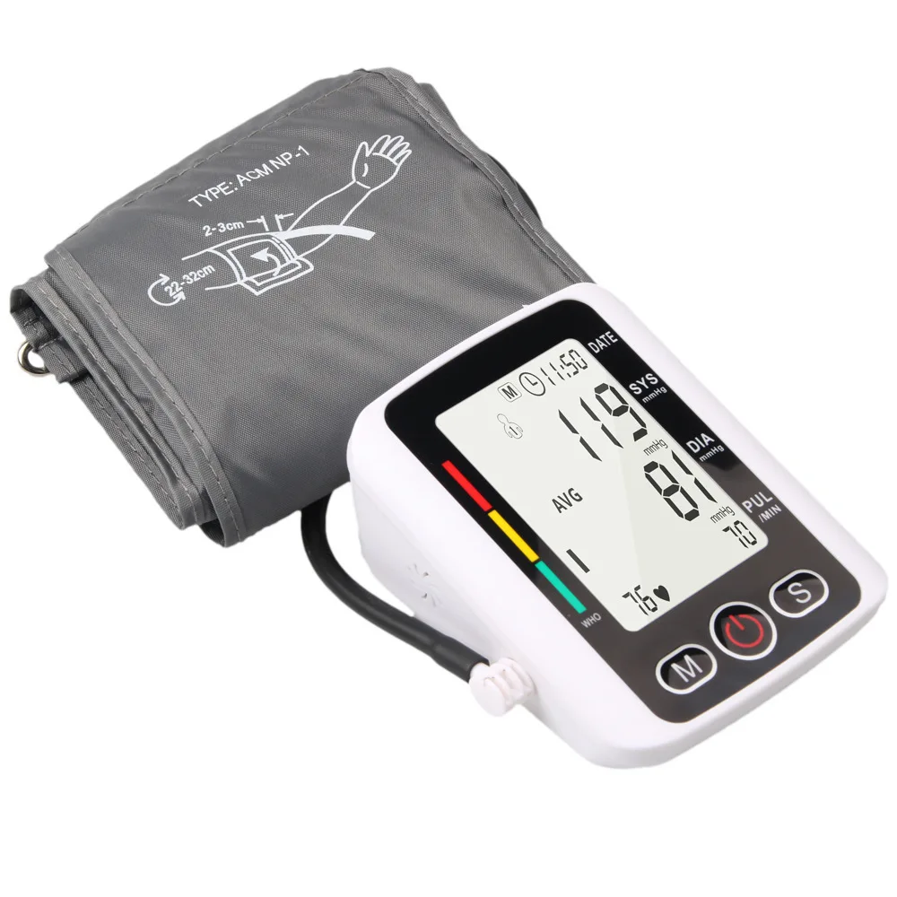 Digital Large LCD Display Extra Large Cuff Free high Blood Pressure Monitor meter