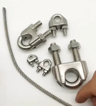 DIN741 SS304   High quality Malleable steel Rigging hardware Wire Rope Clip connecting Clip