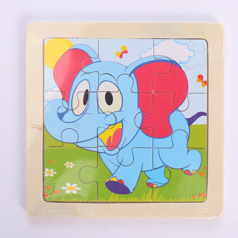 Hot Sale Wooden Baby Jigsaw Puzzle Educational Learning Toys Toddlers Early Children Learning Toys