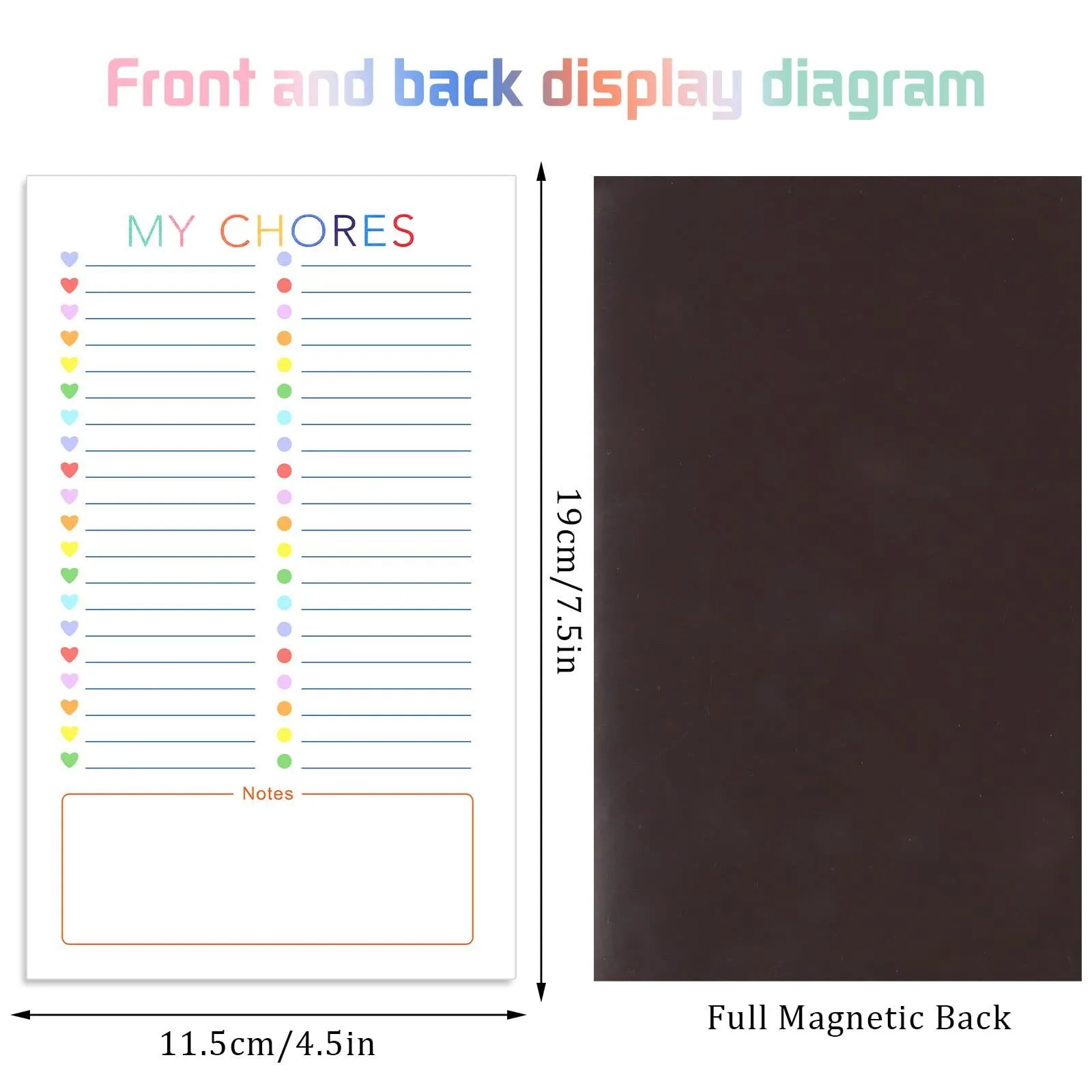Hot Sales Custom Oem Memo Pad Fridge Magnet Strong Magnetic To Do List Notepad